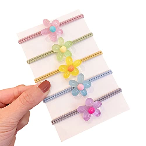 Maxtonser Haargummis für Mädchen, Blumen-Haargummi, Blume, Pferdeschwanz-Halter, Haarbänder von Maxtonser