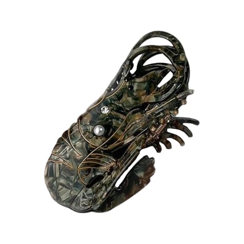 Maxtonser Haarklammer mit großen Strasssteinen, Perlen, Acetat, für Damen und Mädchen, modisch, Haar-Accessoires, Party, täglicher Gebrauch von Maxtonser