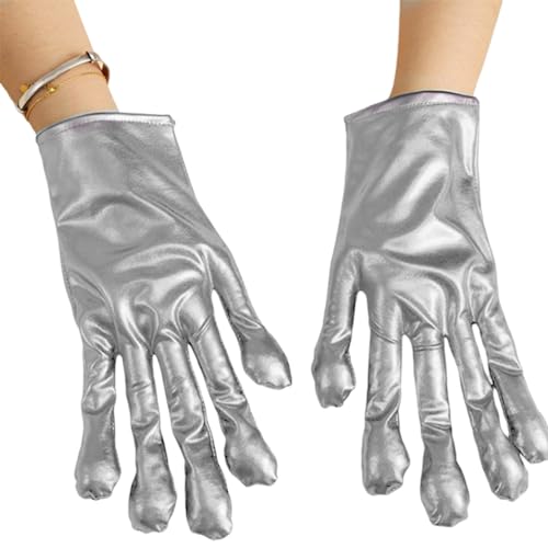 Maxtonser Halloween Alien Cosplay Handschuhe für Erwachsene - Alien Charakter Kostüm - Weiß von Maxtonser