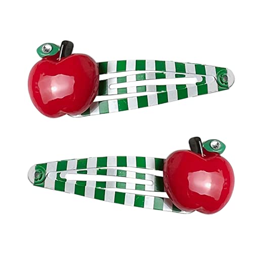 Maxtonser Metall-Haarspange, Obst-Haarschmuck, kleine Haarnadeln für Mädchen und Frauen, 2 Stück von Maxtonser