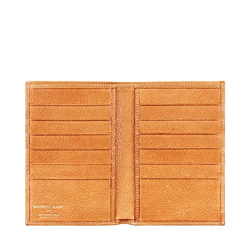 Maxwell Scott - Luxuriöse Herren- Brieftasche aus weichem Leder - Handgefertigt aus italienischen Vollnarbenhäuten - The Pianillo Soft Grain Camel von Maxwell Scott