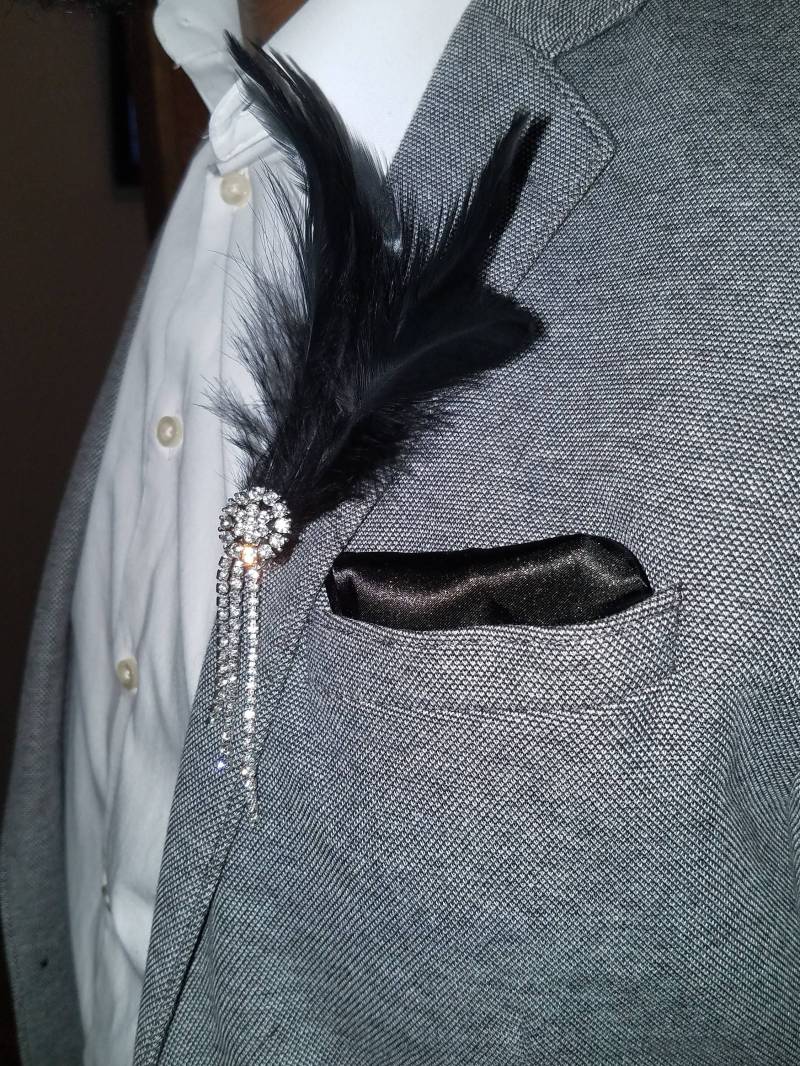 Gatsby Hochzeit Boutonniere Anstecknadel Gatsby Hochzeit Boutonniere Anstecknadel von MaxwellandMarieCo