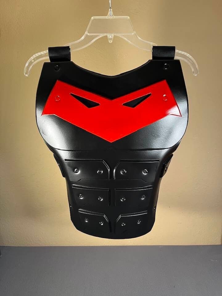 Red Hood Outlaw Version Cosplay Körperschutz Brust Weste Kostüm Verstellbare Träger Jason Todd Robin Comics von MaxxGreyCreations