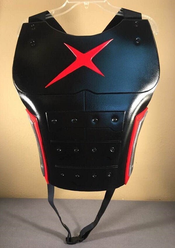 Red X Cosplay Kostüm Körperpanzer Weste Crimson Symbol von MaxxGreyCreations