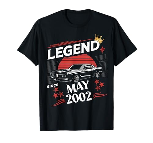 Eine Legende wurde im Mai 2002 geboren. Awesome Man Boy Birthday T-Shirt Eine Legende wurde im Mai 2002 geboren. Awesome Man Boy Birthday T-Shirt von May 2002 Birthday Legendary Since 2002 Men