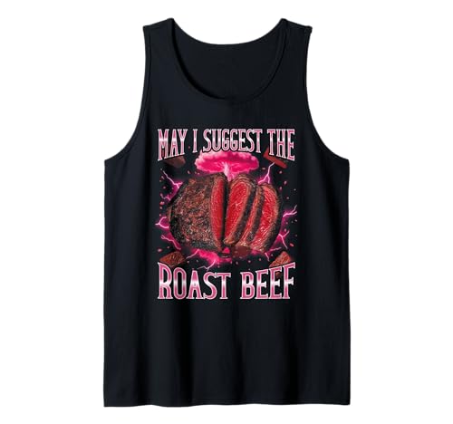 Darf ich Roast Beef Funny Bootleg Girls Trip BBQ 2026 vorschlagen Tank Top von May I Suggest Roast Beef Funny Bootleg Girls Trip