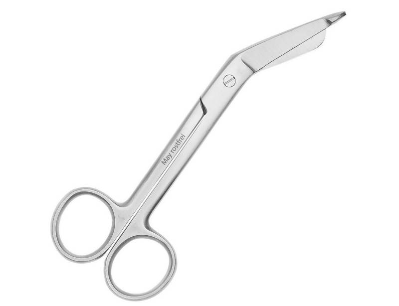 May Erste-Hilfe-Set Verbandsschere aus Edelstahl in verschiedene Längen, Notfall Schere von May