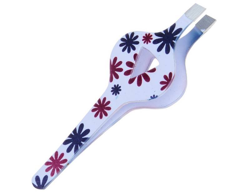 May Gesichtshaarentferner Haarzupfpinzette - mit extrabreiter Greiffläche - Breite der schrägen von May