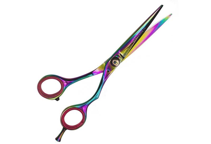 May Haarschere Haarschneideschere 6.0 Zoll - Friseurschere - mit Titanbeschichtung von May