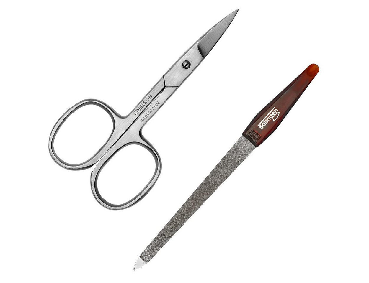May Maniküre-Etui Set - Nagelschere - Edelstahl + Saphirnagelfeile 18 cm aus Solingen May Maniküre-Etui Set - Nagelschere - Edelstahl + Saphirnagelfeile 18 cm aus Solingen von May