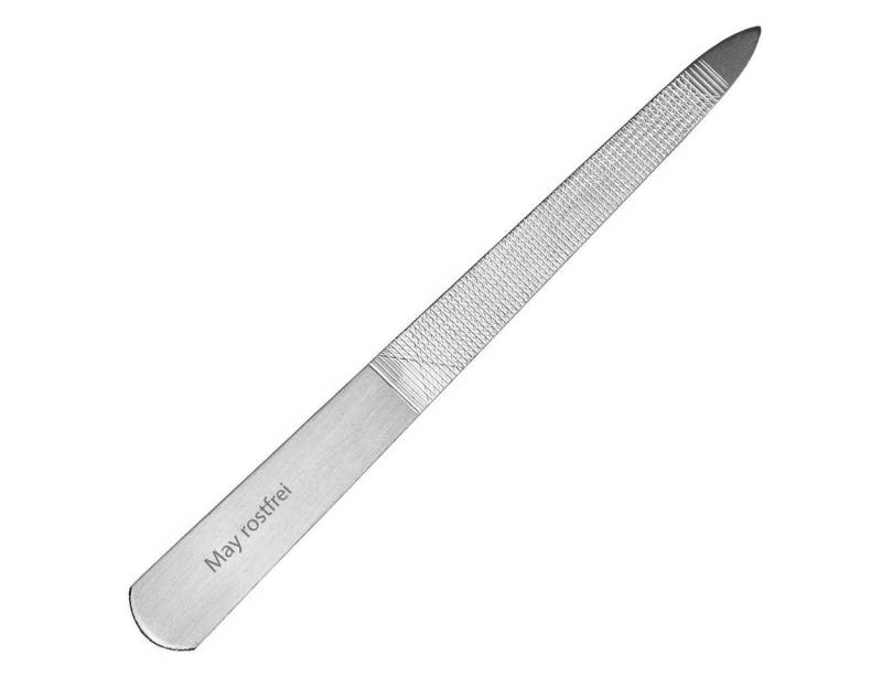 May Saphir-Nagelfeile Nagelfeile aus Metall - doppelseitig - rostfrei - verschiedene Längen von May