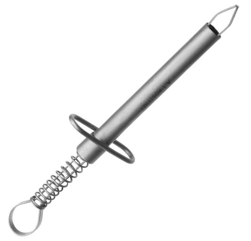 May Zeckenpinzette mit Feder Zeckenzange mit 4 mm breiter Greifffläche von May