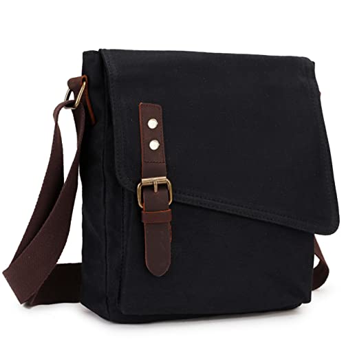 MayBlosom Kleine Messenger Bag, VONXURY wasserfeste Umhängetasche Canvas Crossbody Geldbörse für Frauen Männer von MayBlosom