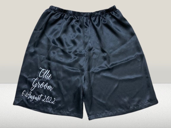 Gerade Verheiratet, Personalisierte Bräutigam Hochzeit Boxershorts, Gewebte Boxer, Dessous, Geschenk Für Den von MayClick