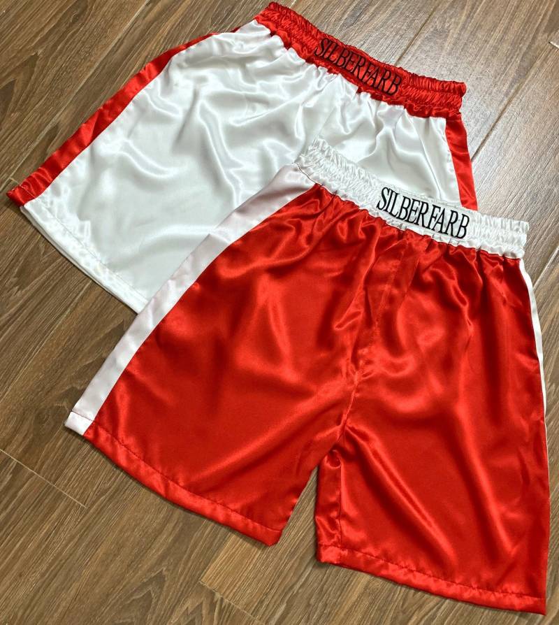K3-Custom Made Und Personalisierte Satin Boxing Shorts Boxhose Für Erwachsene Kinder Boxen Badehose Baby von MayClick