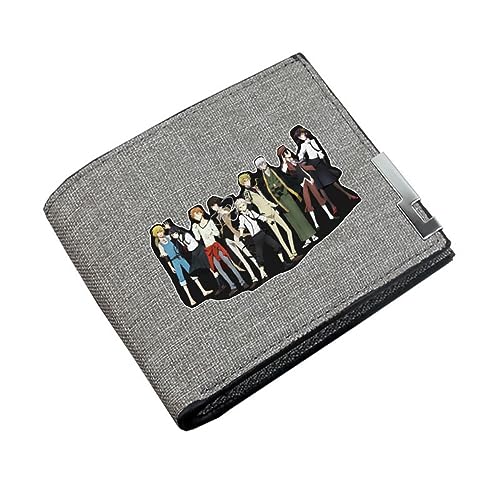 Bungo Stray Dogs Geldbörse, Bungo Stray Dogs Segeltuch Brieftasche Kinder Student Münze Geldbeutel, Digital Bedruckte Gefaltete Kurze Wallet (D) von MayDee