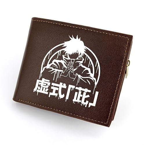 Jujutsu Kaisen Geldbörse Anime PU-Leder Cartoon Brieftasche Herren Brieftasche Kreditkarteninhaber, Kinder Studenten Kurz Faltbare Brieftasche (A) von MayDee