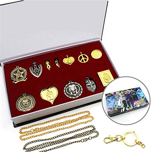 MayDee Neu Jojos Set Anime Jojos Anhänger Halskette Schlüsselanhänger Schlüsselanhänger von MayDee