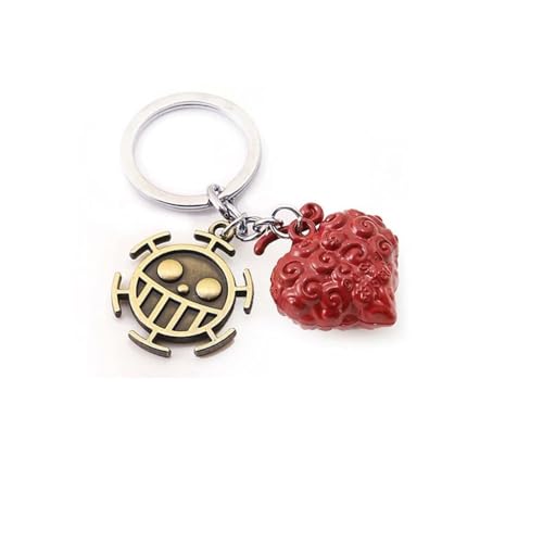 Monkey D. Ruffy Devil Fruit Anhänger Schlüsselanhänger Cosplay Geschenk Luffy Fans Geschenk Sammlung (C) von MayDee