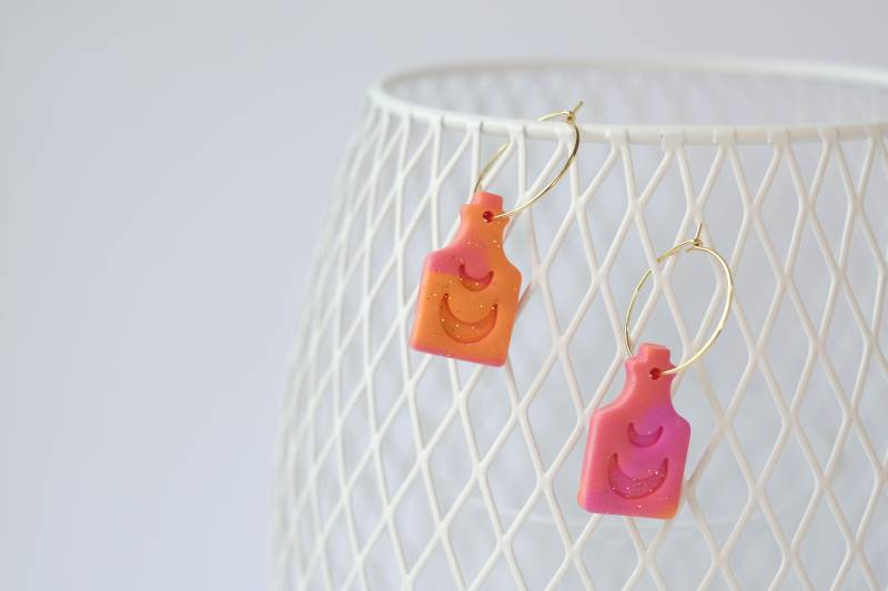 Zaubertrank Flasche Polymerclay Ohrringe/Polymer Clay Ohrringe Glitzer Mond Flasche/Ohrringe Hexe Mond/Zaubertrank Zaubertrank Flasche Polymerclay Ohrringe/Polymer Clay Ohrringe Glitzer Mond Flasche/Ohrringe Hexe Mond/Zaubertrank von MayFlowersJ