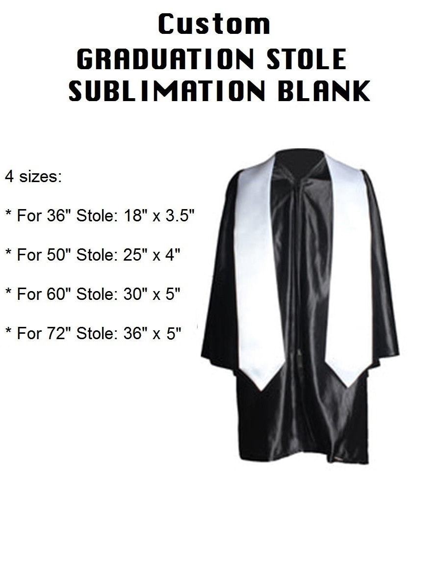 Benutzerdefinierte Abschluss Stola Blank/Grad Rohling 72 Zoll Oder 60 "Abschluss Satin Polyester Für Jugend von MaySilk