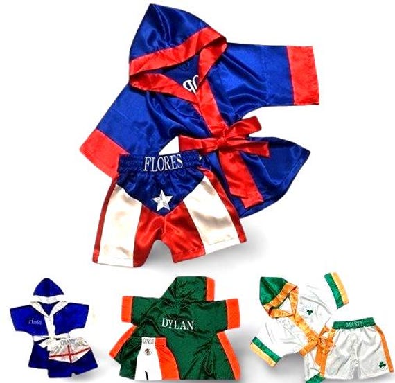 Benutzerdefinierte Box-Robe-Set, Kid Personalisierte Baby-Box-Robe, Shorts Und Jugend-Box-Robe Robe-Set Outfit Boxen von MaySilk