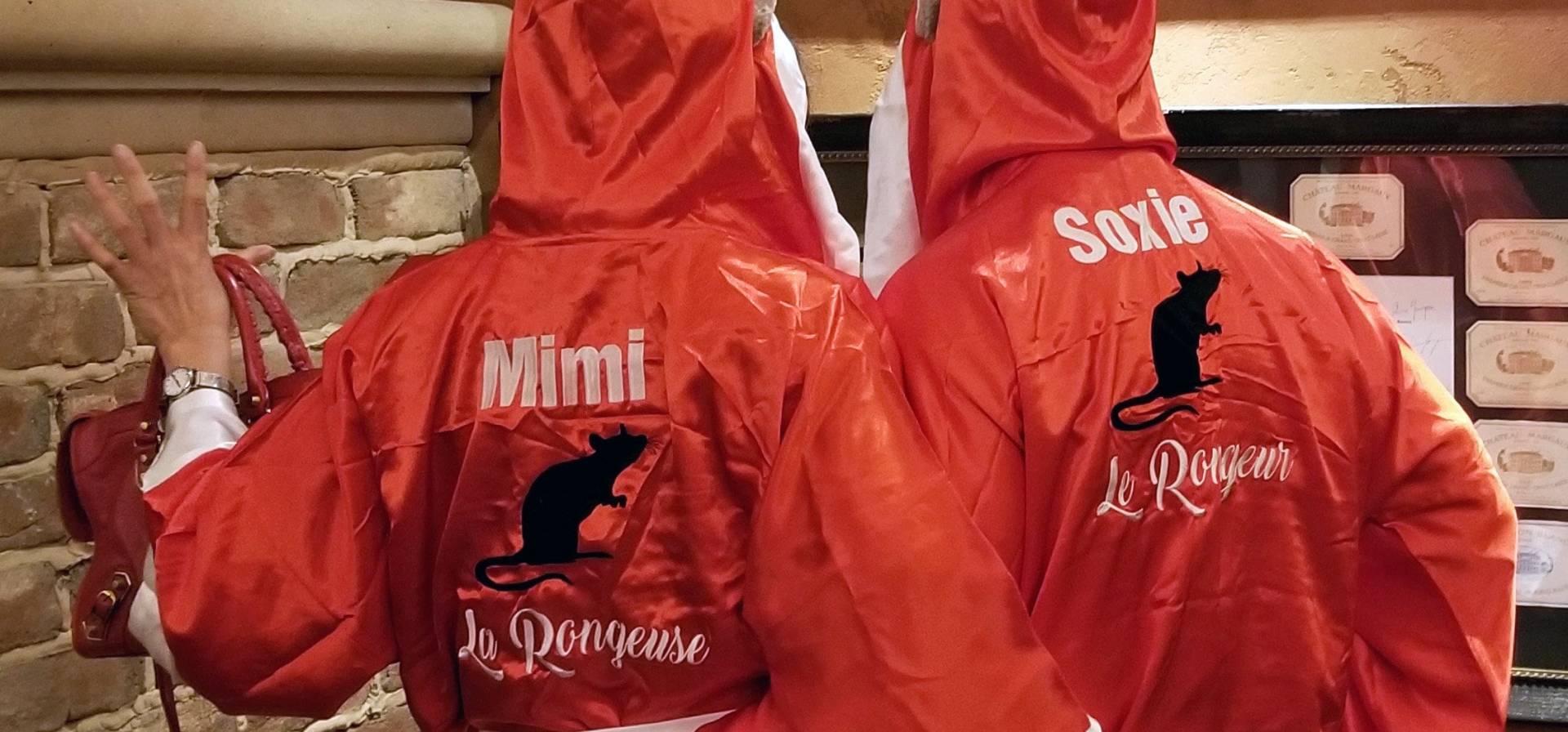 Erwachsene Boxen Seide Satin Roben Maßgeschneiderte Personalisierte Bestickte Roben, Mongorammed Männer Paar von MaySilk