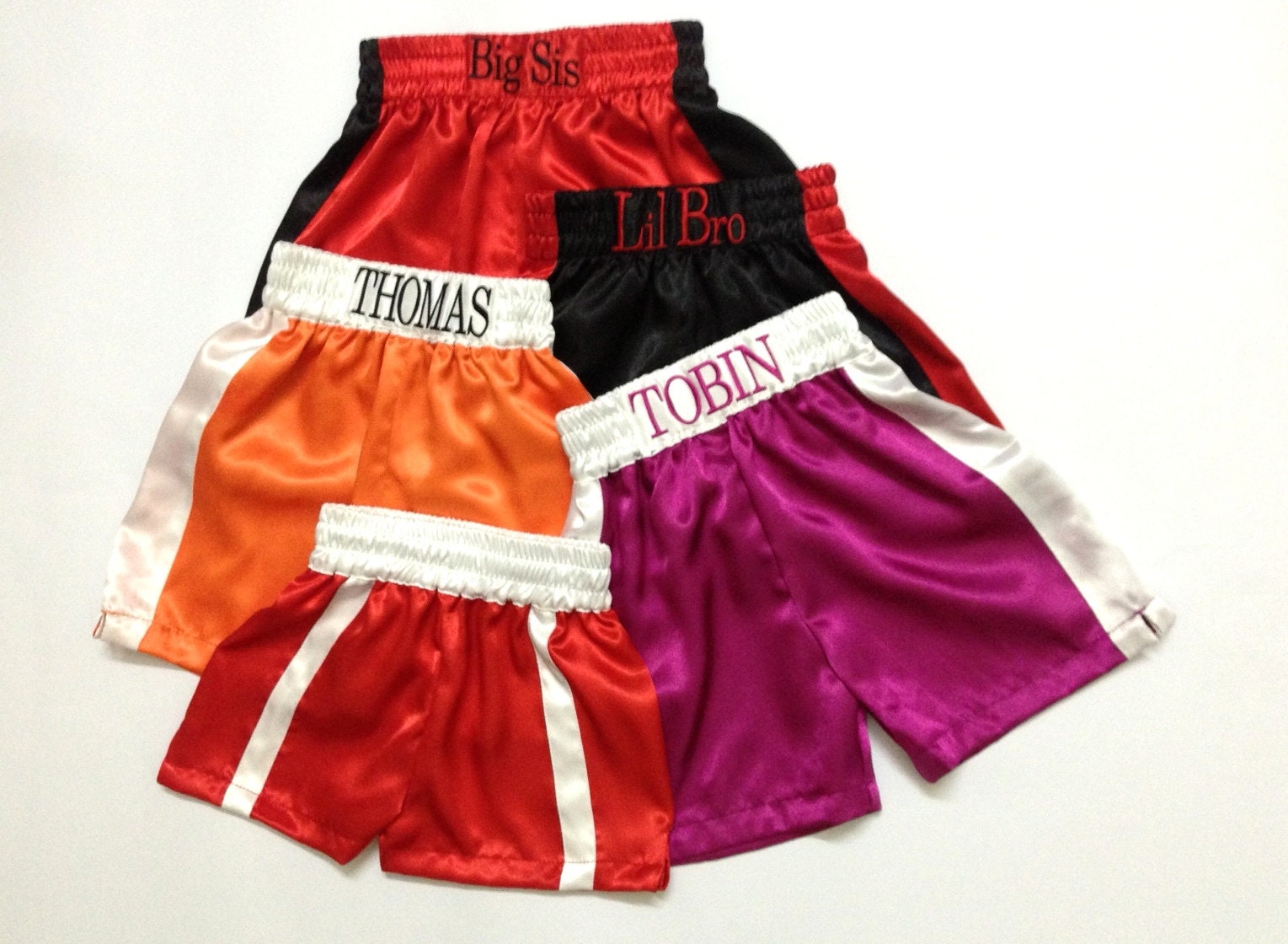 K3-Custom Boxshorts Für Kinder/Erwachsene Satin Boxhose Boxen Kurze Männer Kurze Shorts von MaySilk