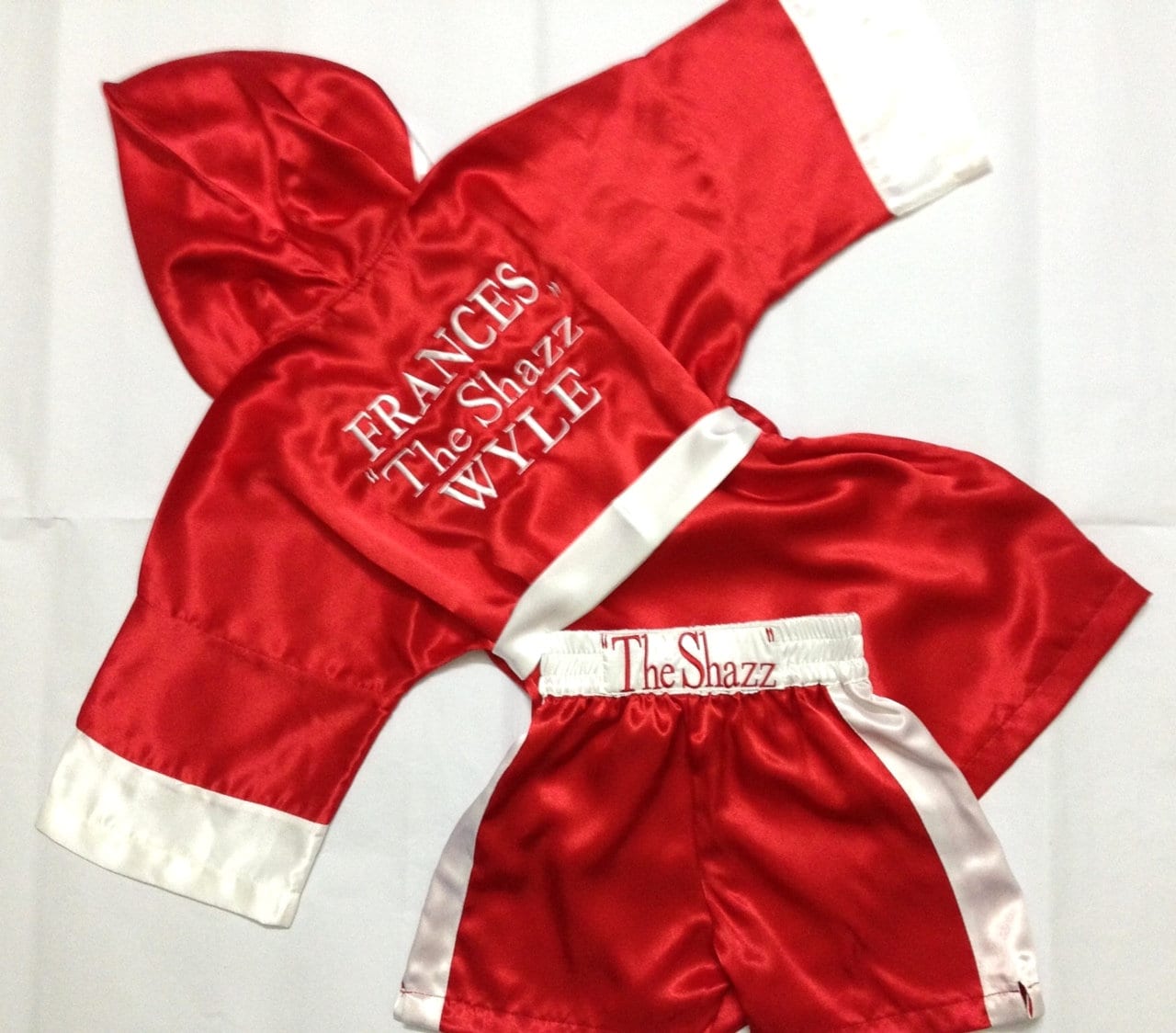 K3-Custom Made Satin Baby Boxer Robe Set Boxen Outfit Personalisierte Kostüm Kleine Kämpfer von MaySilk