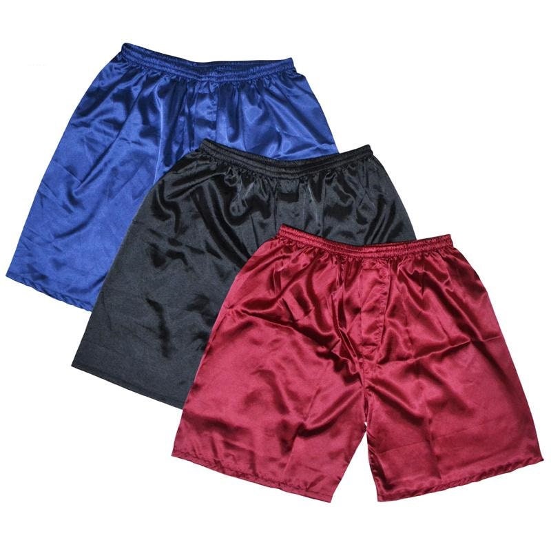 S4-Herren Seidensatin Shorts Herren Pyjamas Hose Lounge Schlafhose Nachtwäsche Unterwäsche Boxer von MaySilk