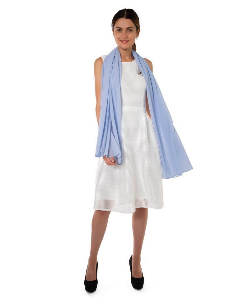 MayTree Modeschal Chiffon Schal, Damen Stola, Umschlagtuch für Abendkleid, Hijab, (Stück, 1-St) von MayTree