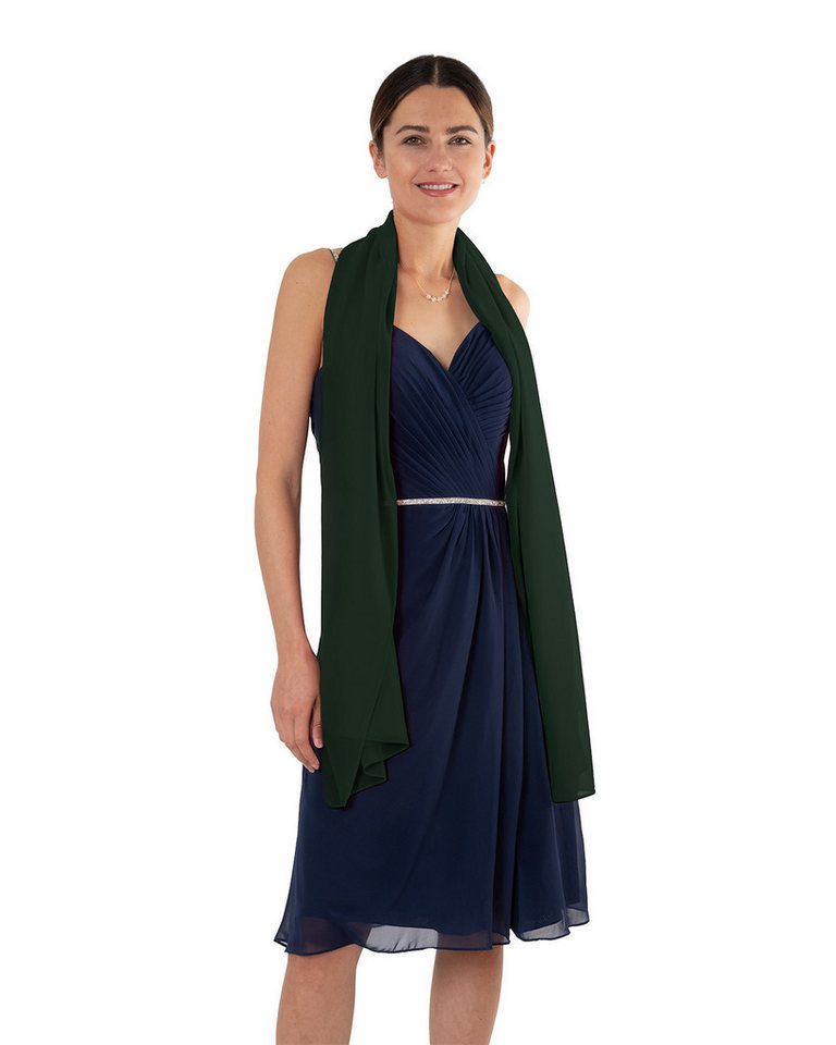 MayTree Modeschal Chiffon Damen Stola Umschlagtuch für Abendkleid, Cocktailkleid, Hijab, (Stück, 1-St) von MayTree