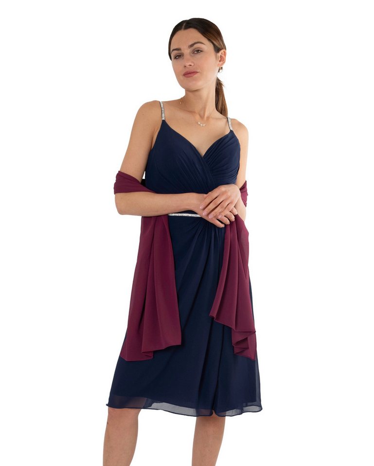 MayTree Modeschal Chiffon Damen Stola Umschlagtuch für Abendkleid, Cocktailkleid, Hijab, (Stück, 1-St) von MayTree