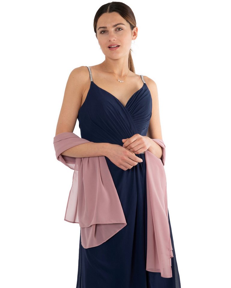 MayTree Modeschal Chiffon Damen Stola Umschlagtuch für Abendkleid, Cocktailkleid, Hijab, (Stück, 1-St) von MayTree