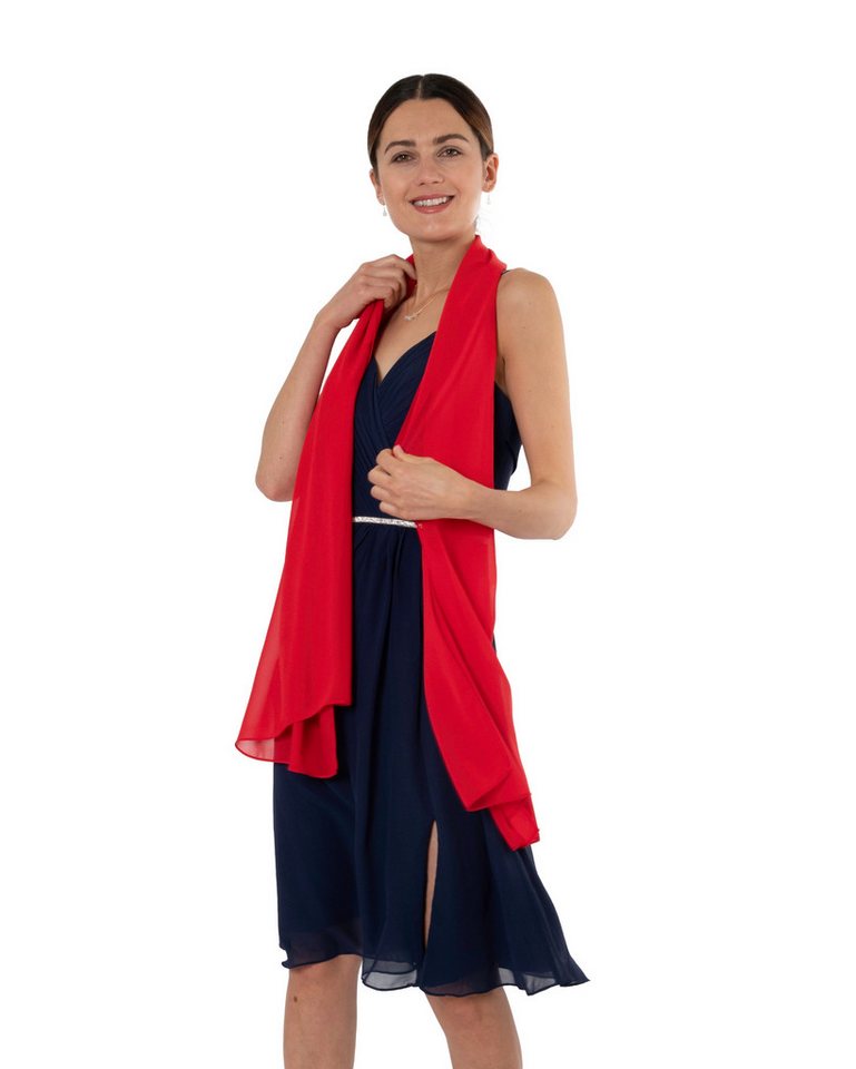 MayTree Modeschal Chiffon Damen Stola Umschlagtuch für Abendkleid, Cocktailkleid, Hijab, (Stück, 1-St) von MayTree