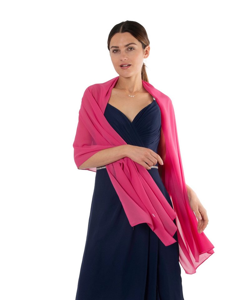 MayTree Modeschal Chiffon Schal Stola Umschlagtuch für Abendkleid Cocktailkleid 70x180, (Stück, 1-St) von MayTree