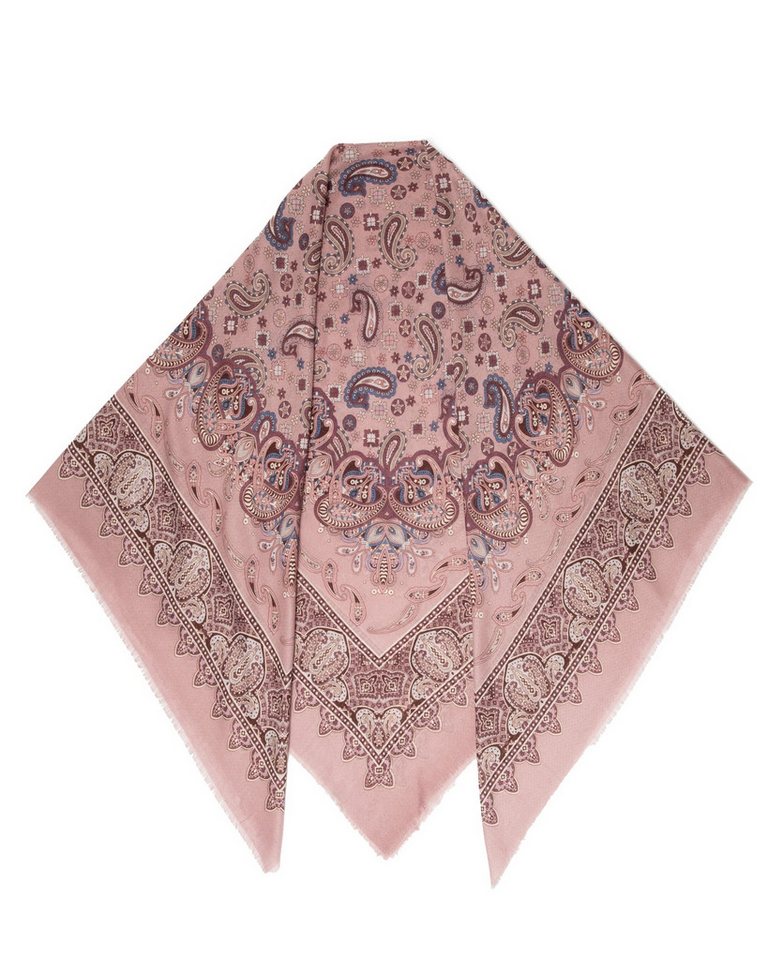 MayTree Modeschal Großes Modetuch Cashmere Feeling 130x130cm Paisley, (Stück, 1-St) von MayTree