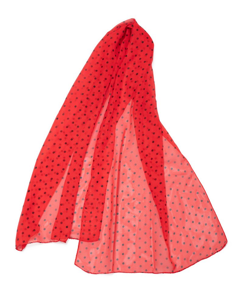 MayTree Modeschal leichter Chiffonschal Damen Polka Dot 50x150cm, (Stück, 1-St) von MayTree