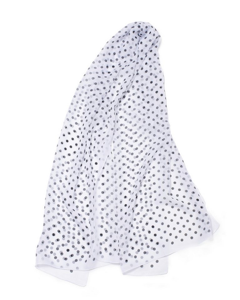 MayTree Modeschal leichter Chiffonschal Damen Polka Dot 50x150cm, (Stück, 1-St) von MayTree