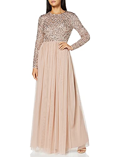 Maya Deluxe Damen Maya Deluxe Women's Bridesmaid Dress, Taupe Blush, 36 EU von Maya Deluxe