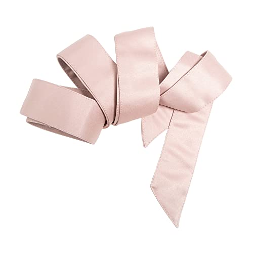 Maya Deluxe Women's Womens Ladies Satin Sash Waist Tie Ribbon Bow Accessory for Bridesmaids Bridal Wedding Prom Evening Occasion Belt, Frosted Pink, L-XL von Maya Deluxe