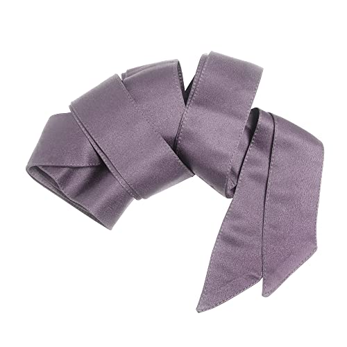 Maya Deluxe Women's Womens Ladies Satin Sash Waist Tie Ribbon Bow Accessory for Bridesmaids Bridal Wedding Prom Evening Occasion Belt, Moody Lilac, S-M von Maya Deluxe