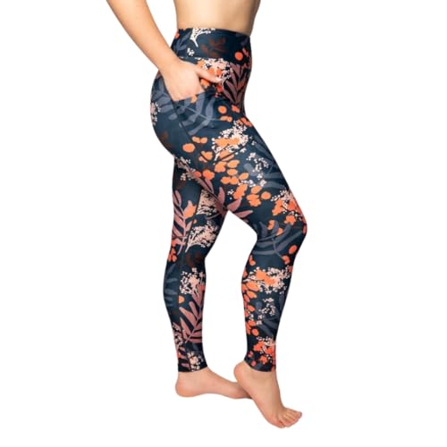 Maya Freya Meadow Leggings – Hohe Taille Blickdicht rutschfest mit Handytaschen – Bequem und stilvoll für den Alltag von Maya Freya