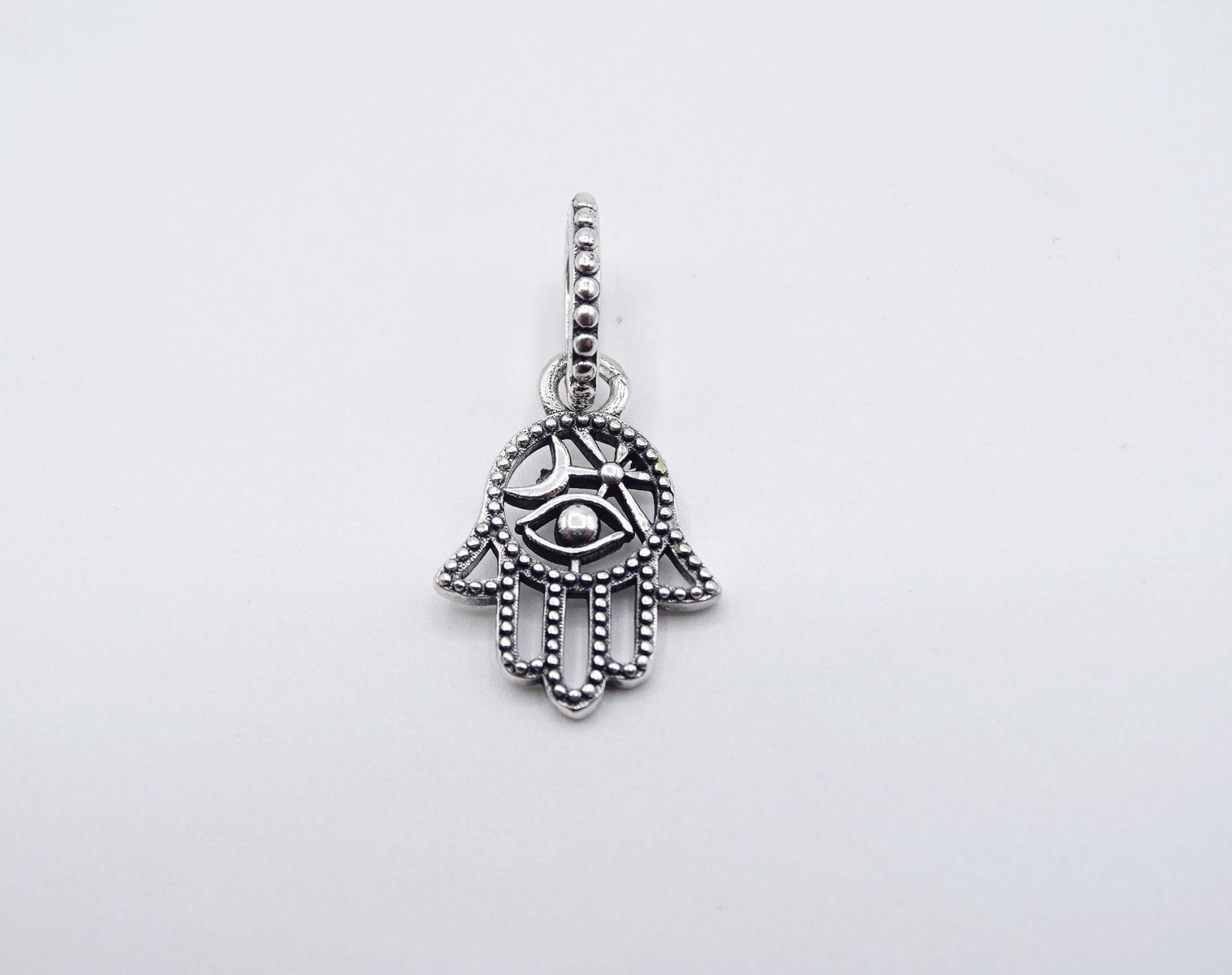 Hamsa Hand & Eye Style Charm, Religiöser Passend Für Pandora, 925 Sterling Silber, Geschenk Baby, Mutter, Mädchen, Damen, Geburtstag, Anhänger von MayaJewelsStore