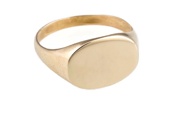 Ring Aus 14-Karätigem Gelbgold. Siegelring Gold. Siegelring. Unisex-Goldring. Männer Klingeln. Für Männer. Herren-Siegelring von MayaOr