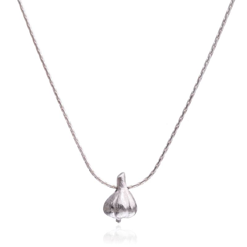 Silber Knoblauch Halskette - Evil Eye Schutz Schmuck Feuer Element, Schmuck, Kunst Handgemachter von MayaSebbah