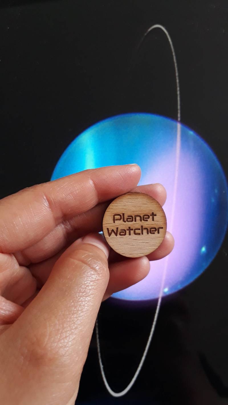 Planet Watcher Pin Button von MayasWonderlandAT