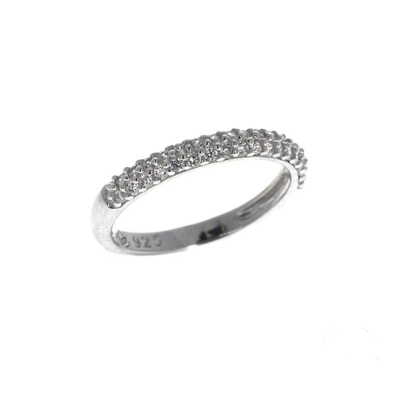 Sterling Silber, Cz Stack Ringer, Cubic Zirkonia, Stapelbarer Ring, 925, Ehering, Ringschutz, Klare Steine von Mayasgems