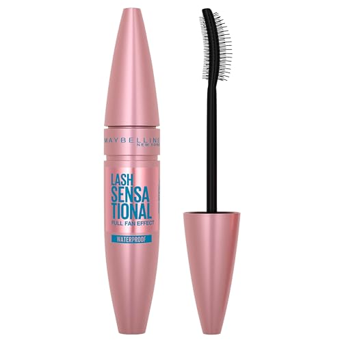 Maybelline New York Mascara für Volumen und Definition, Wasserfest, Lash Sensational, Very Black, 9,5 ml von MAYBELLINE