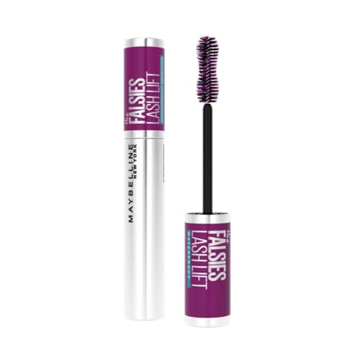 Maybelline New York Mascara mit Falsche-Wimpern-Effekt, Wasserfest, Falsies Lash Lift, 01 Black, 9,6 ml von MAYBELLINE